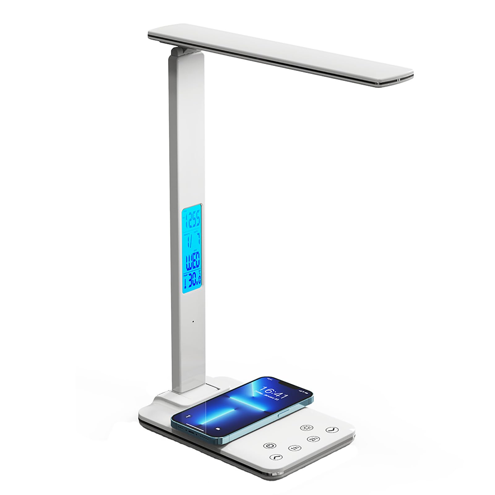 Lampe De Luminothérapie, Lumière Dépression Hivernale Portable Avec Écran D'affichage, 3 Températures De Couleur Réglables Et Contrôle Synchronisation, Support Pliable À 90 Degrés, Pour La Maison