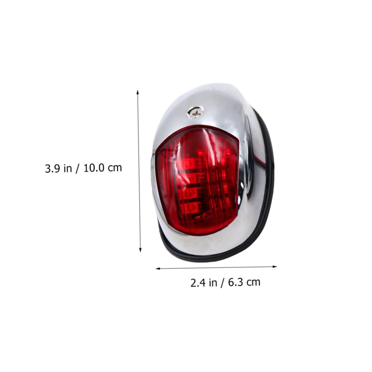 Mikikit 2Pcs LED Navigation Lights for Boats Lights High Visibility Bow Lights for Pontoon Fishing Boats Durable Efficient Signal Lamps