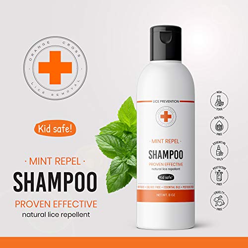 Orange Cross Lice Removal mint lice shampoo Head lice shampoo for