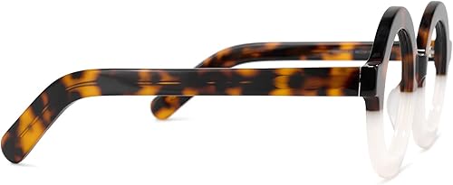 Miniatura 8 de Zeelool Gafas retro gruesas redondas con bloqueo de luz azul para mujeres y hombres Calhoun ZOA01776