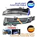 QKLsudua 2pcs Dynamic Sequential Blink Compatible with Be-nz W204 CLA A B C E S GLA GLK CLS Class W176 W212 LED Side Mirror Turn Signal Light Assembly-Blue+Yellow