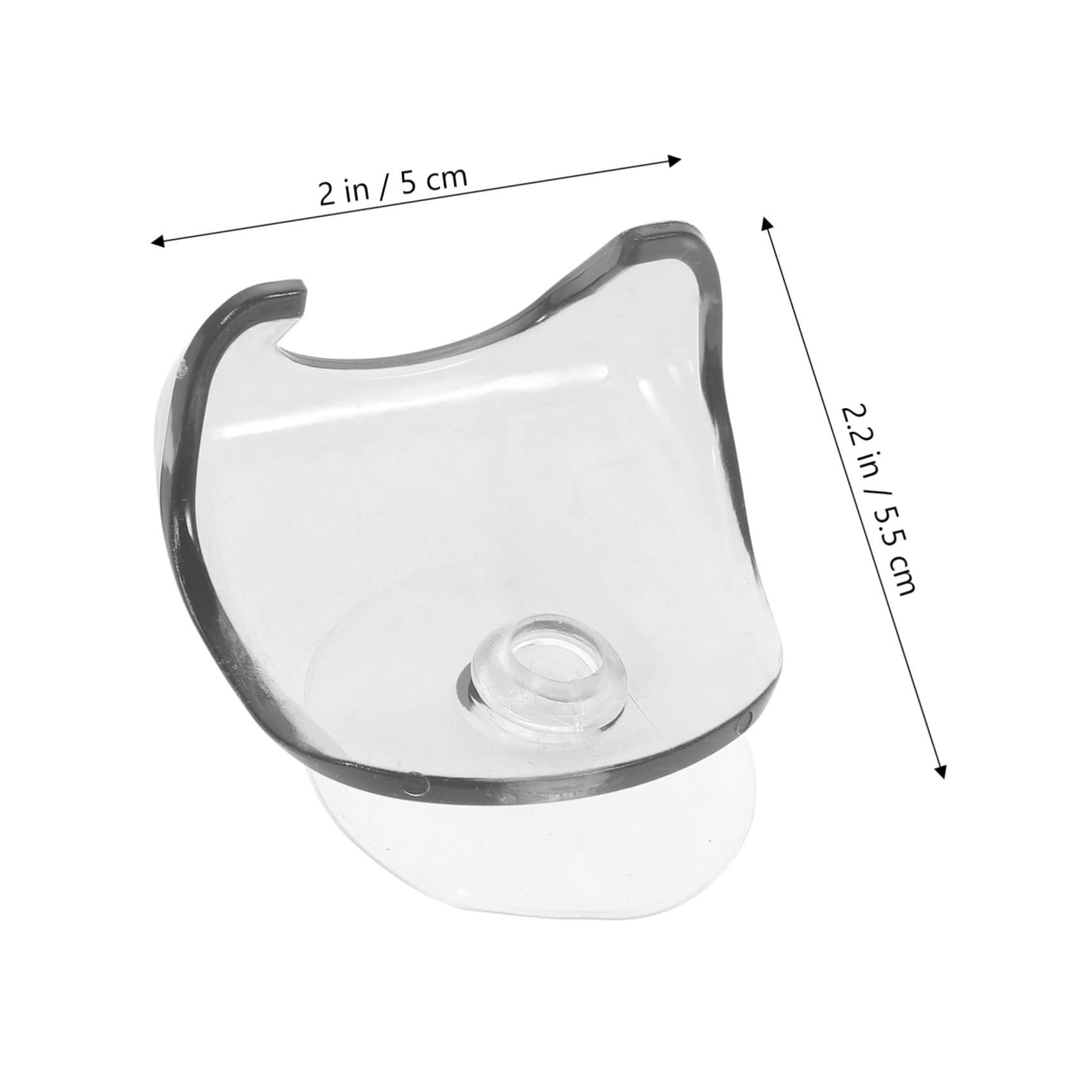 FOMIYES 2pcs Suction Cup Razor Holder Shower Razor Rack Wall Mount Bathroom Shaver Storage