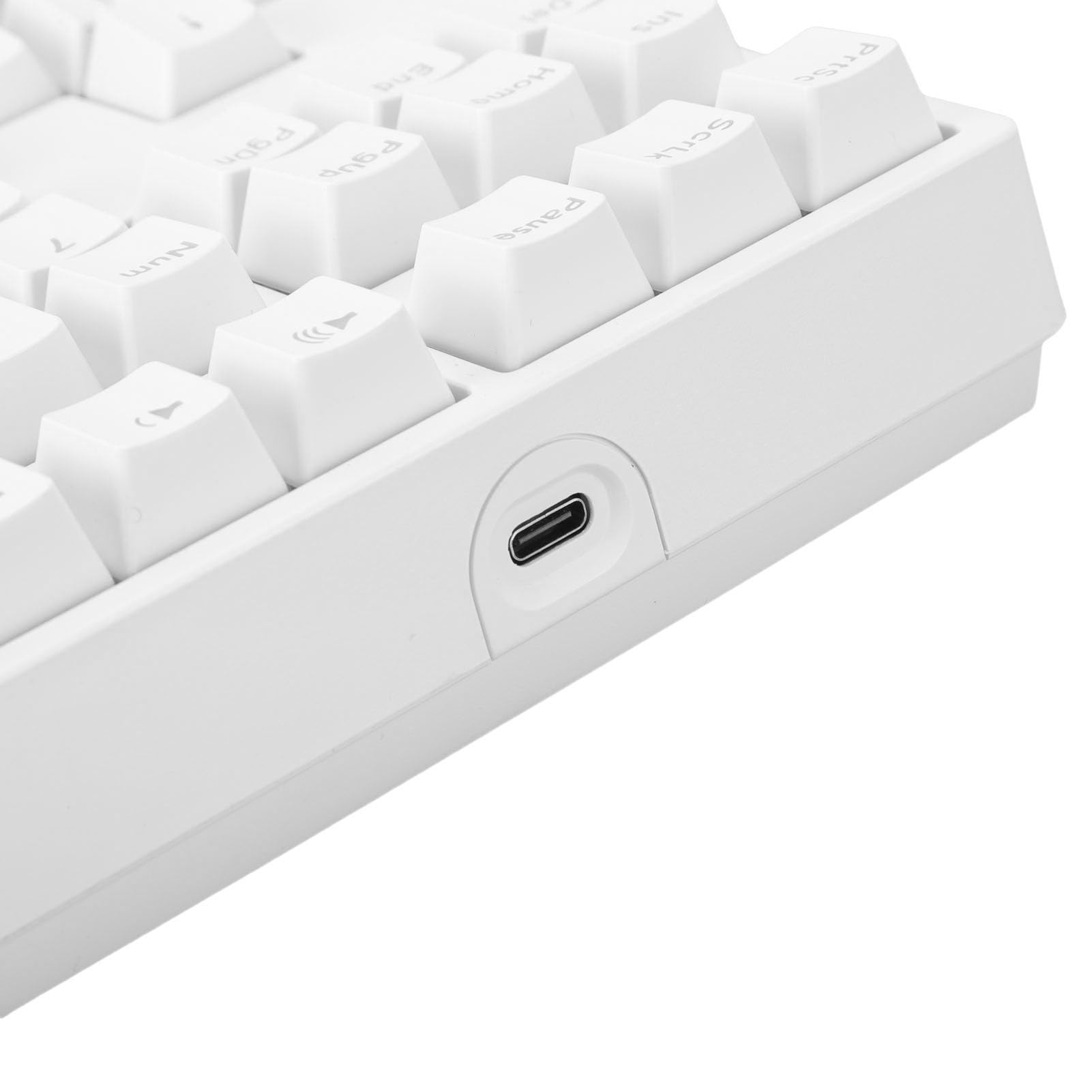 Wakects Tastierino Numerico Meccanico a 34Tasti, Wired Number Pad con Switch (WHITE)