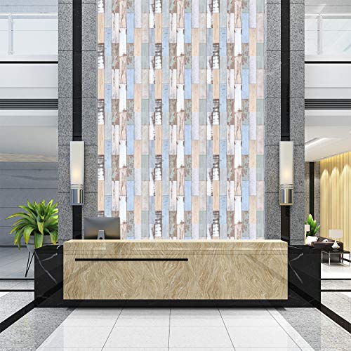 Image of DWELLSINDIA Distressed Wood Self Adhesive Wallpaper Waterproof, Scratch Resistant, Laminated 41cm x 244cm