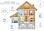 4 Pack Water Leak Detector - 95 dB Flood Detection Alarm Sensor for Bathrooms, Basements, Laundry Rooms, Garages, Attics and Kitchens by Mindful Design (Grey)
