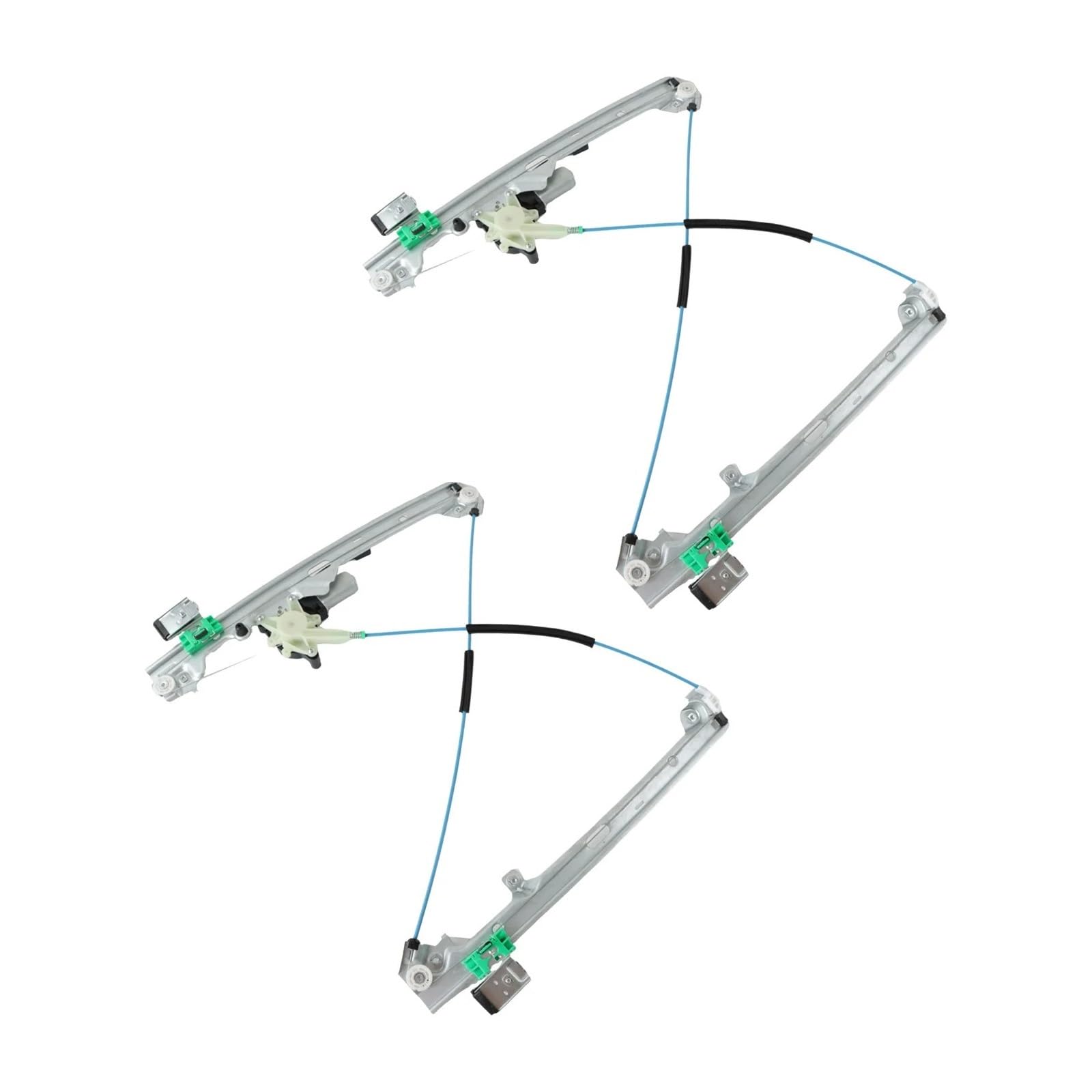 Mamefvbb One Color Window Regulator Slider Clips 2Pcs Power Window Regulator For Silverado 1500 W/Motor 1999-2006 Front Left Right 741-644 741-645 Car Engine Replacement Parts