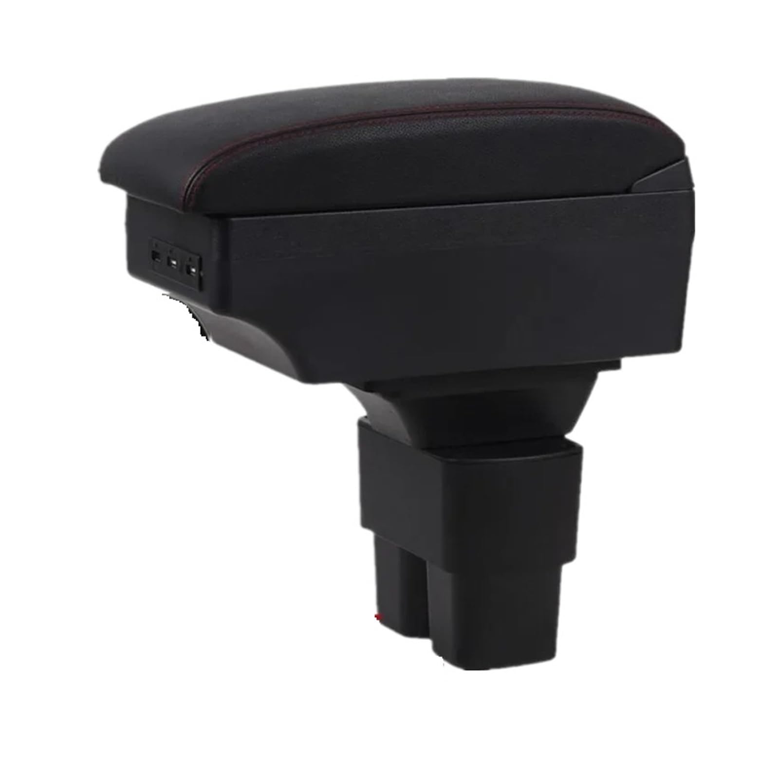 GBGWRMRYX Center Armrest Box For Hilux Car Interior Armrest Box Central Storage Box With USB Retrofit Accessories Arm Rest(B1 red line 3USB)