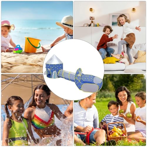 Tienda de campaña infantil con piscina de bolas plegable para jugar en el jardín 5