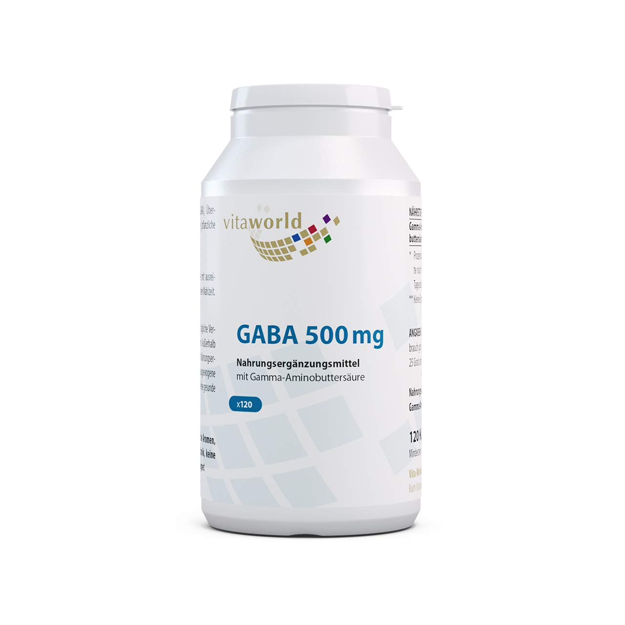 3er Pack Vita World GABA 500mg 3 x 120 Kapseln Apotheker-Herstellung Vegan