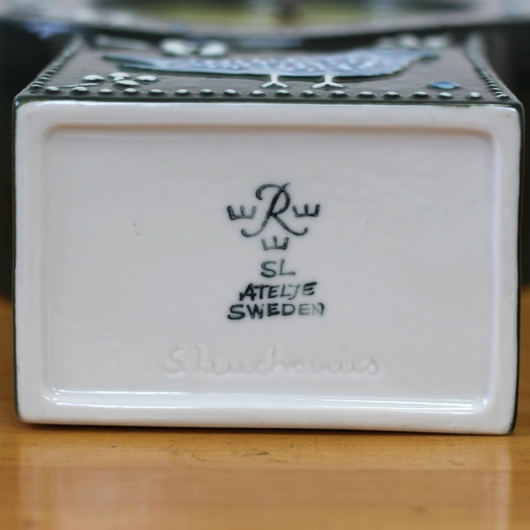 Amazon.co.jp: ロールストランド/Rorstrand 陶器の時計（鳥・グリーン