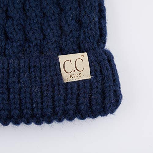 Image of C.C Exclusives Children Kid Double Pompom Knitted Beanie for Kids Ages 2-5 (KID-23)(KID-24)(KIDS-2055)