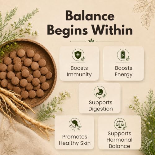 Image of Earthen Story Certified Organic Shatavari Tablets (120) | Lab Tested for 190+ Pesticides | Asparagus Racemosus Root for Hormonal Balance, Vitality & Feminine Wellness | Vegan, Non-GMO