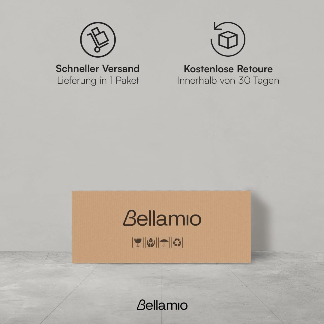 Bellamio Apol Mehrzweckschrank schwarz – Büroschrank 60cm breit – Aktenschrank Holz mit 1 Schublade 2 Fächer – kleines Bücherregal für Flur/Büro/Wohnzimmer – Aufbewahrungsschrank 88cm hoch