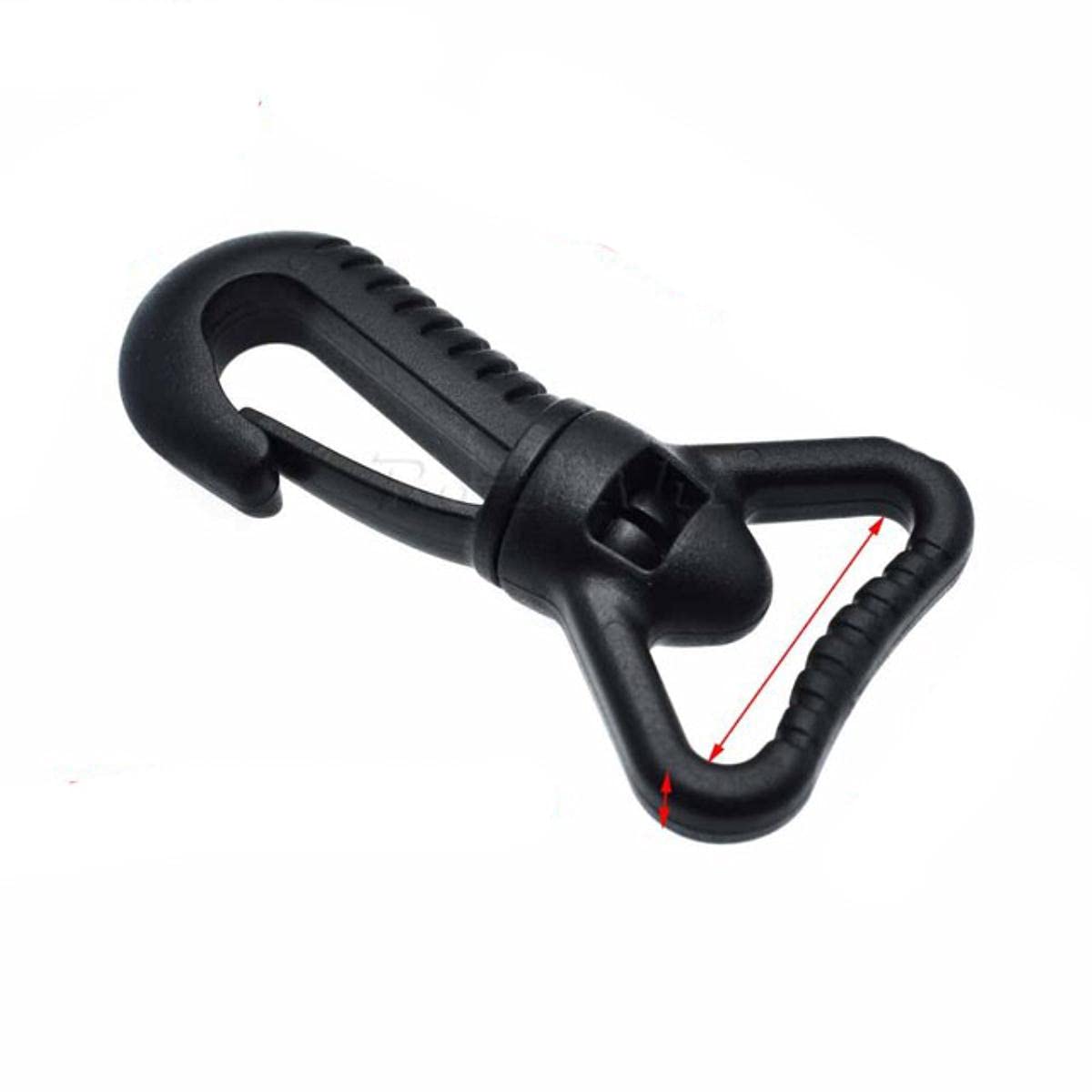Ganchos giratorios de plástico para bolsos, cinturones, correas, llavero, accesorios de mochila, cinchas, 25 mm, 32 mm, 38 mm, 50 mm, 500 unidades, tamaño de cincha 25 mm