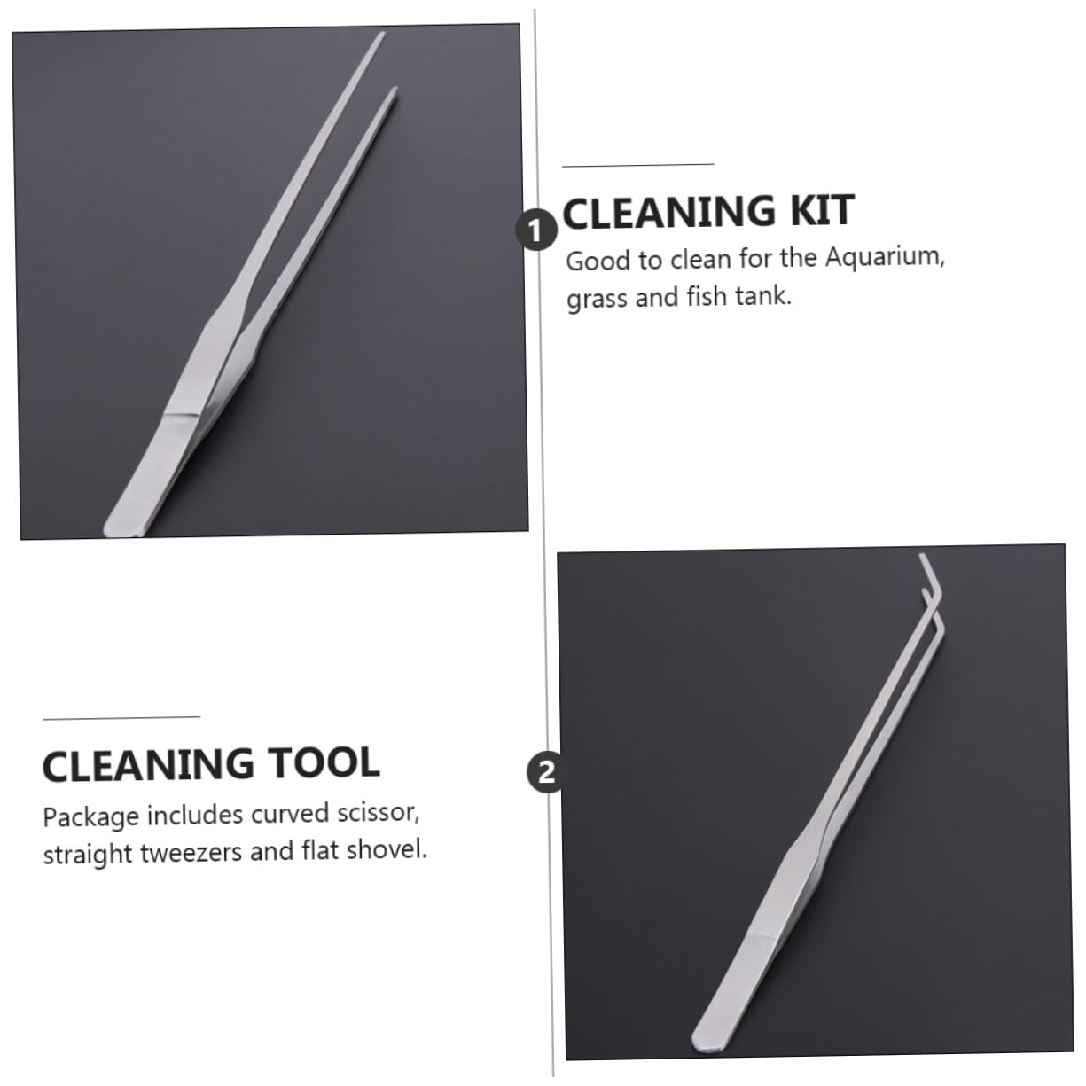 SEWOART Fish Tank Cleaning Tools -one Kit Suction Scrub Clarify and Trimming for Aquariums