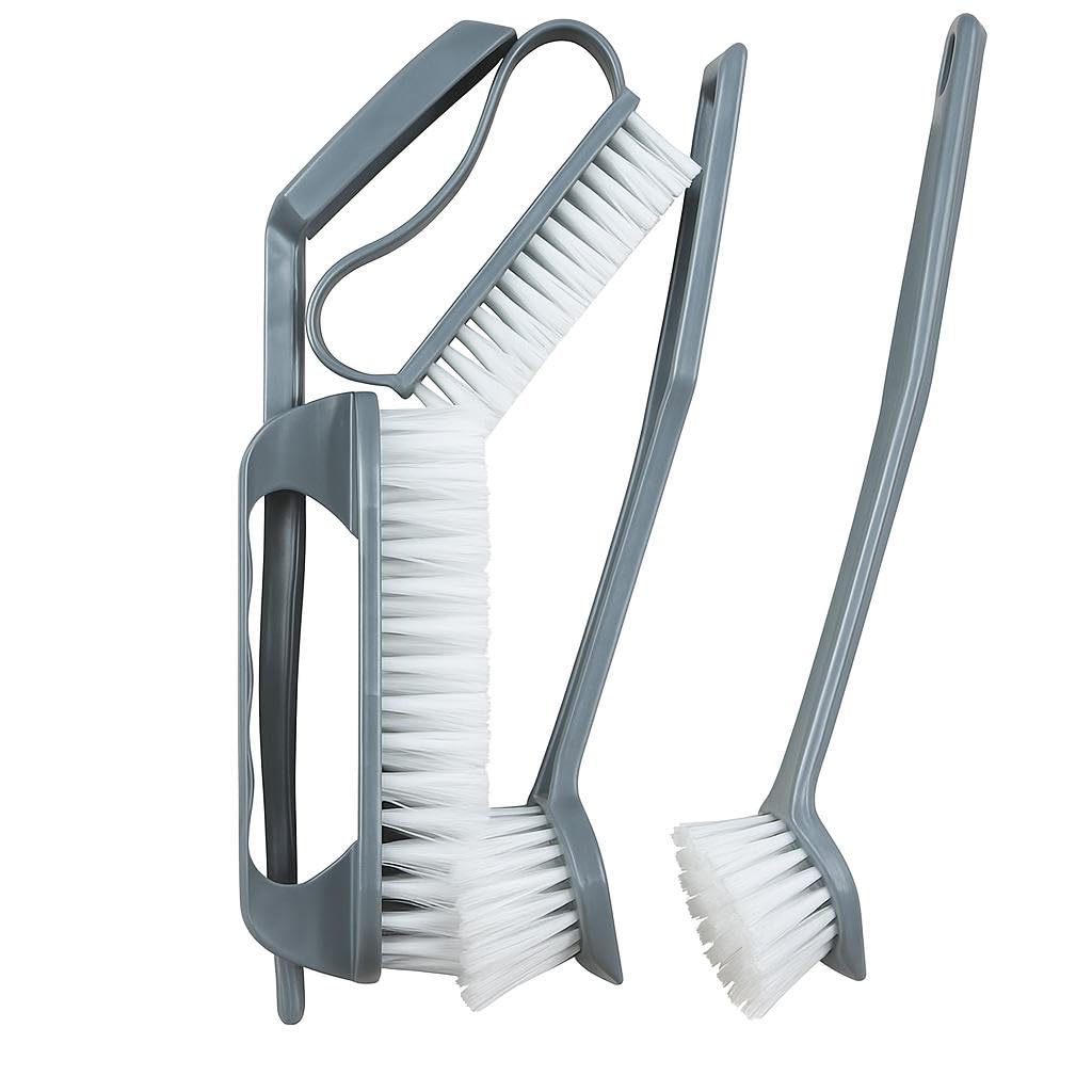 Dish Brush Kitchen Washing Up Scrubbing Scrub Brushes Sink Dishes Pots Pans Non Scratch Durable Bristles Dishwashing with Handle Countertops Cleaning Bathroom Household Scrubber Tools (Pack of 4)
