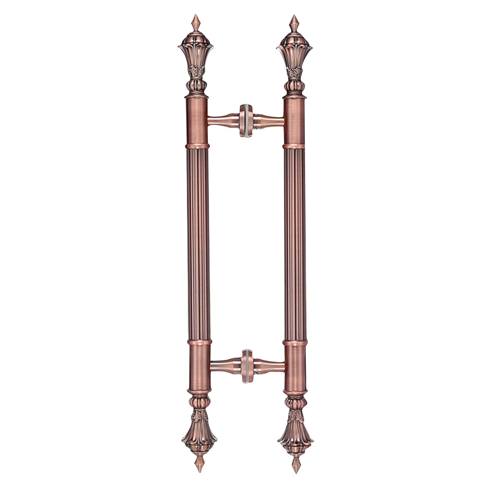 Poignée de porte en verre design doré r pour une entrée de magasin élégante