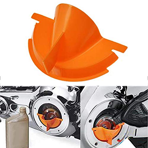 Yorten Funil de enchimento de óleo primário de plástico de carcaça de motocicleta compatível com mod