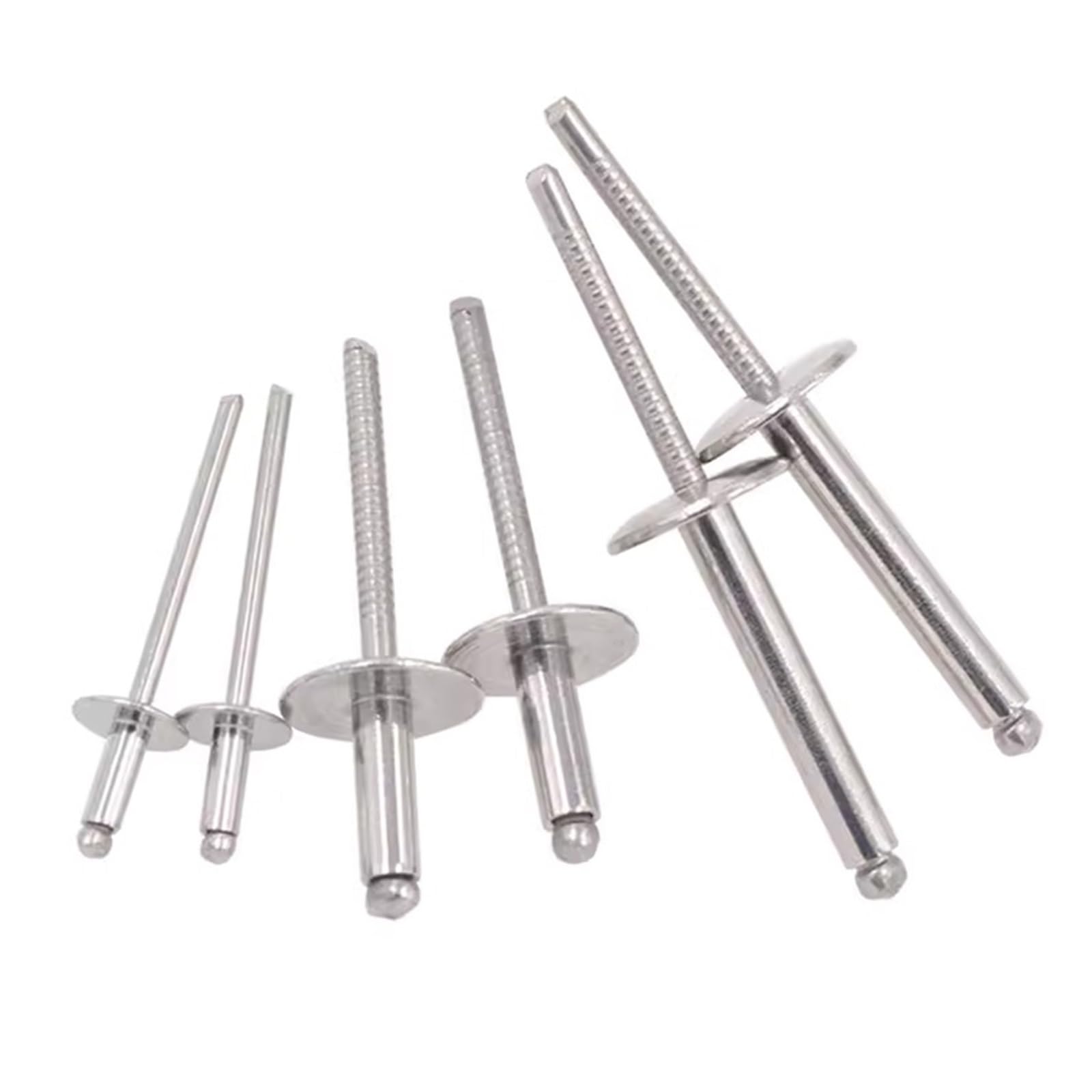 Rivets Aveugles en Aluminium 30/50 rivets aveugles à tête bombée et large bride en acier inoxydable(50Pcs,4.8x30x16 mm)