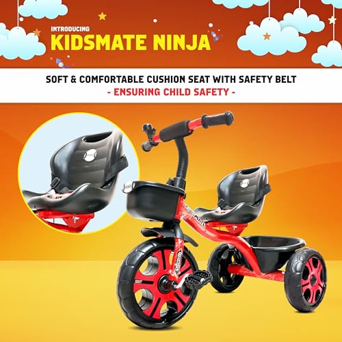 Kidsmate Store Kidsmate Ninja Plug N Play Durable Kids/Baby Tricycle, - Image 6