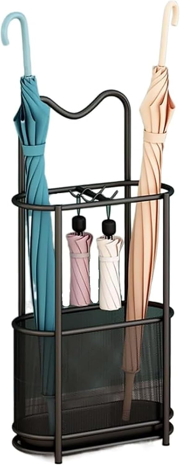 Porte-parapluies en métal résistant et durable pour entrée moderne