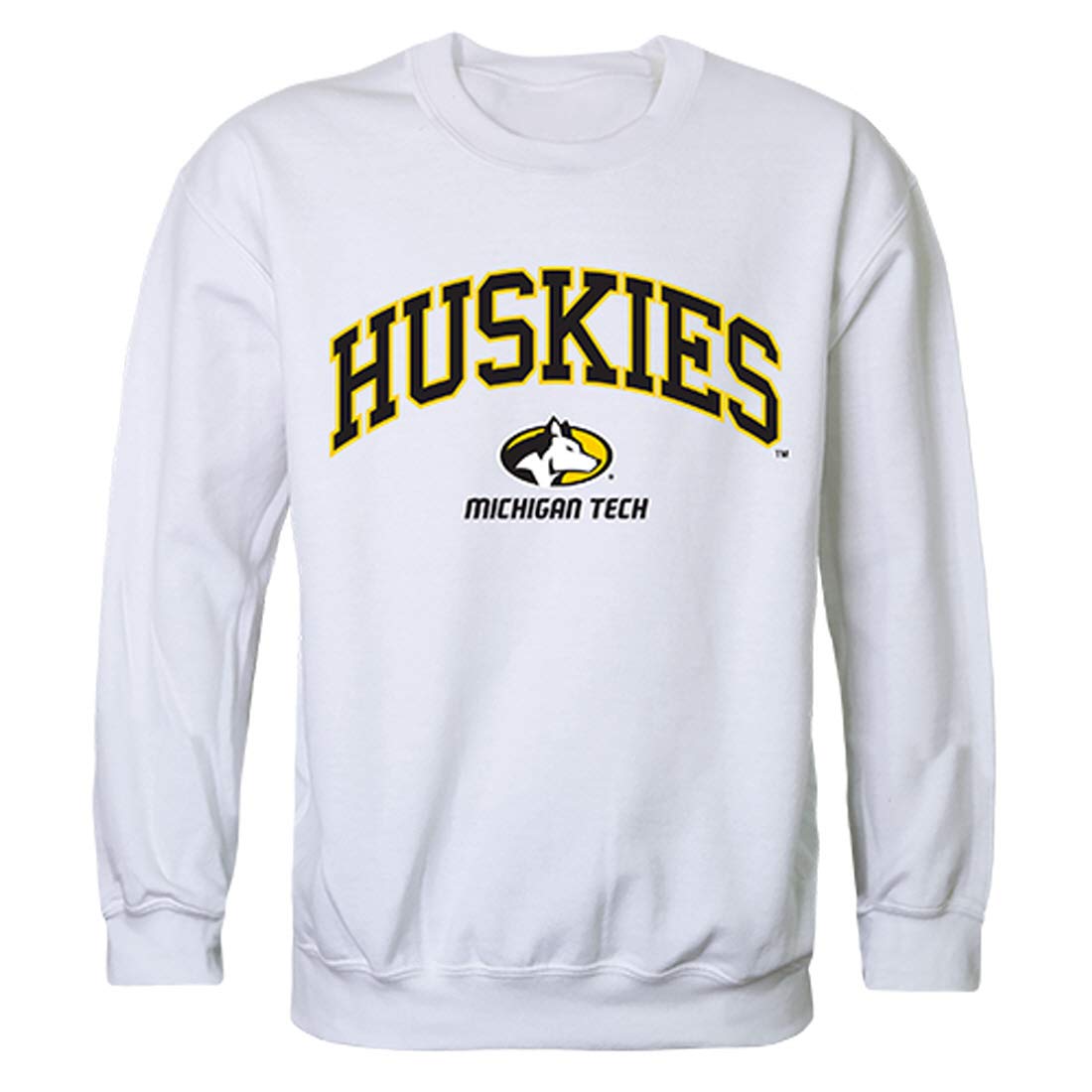 W Republic Michigan Technological University Huskies Campus Crewneck Pullover Sweatshirt Sweate