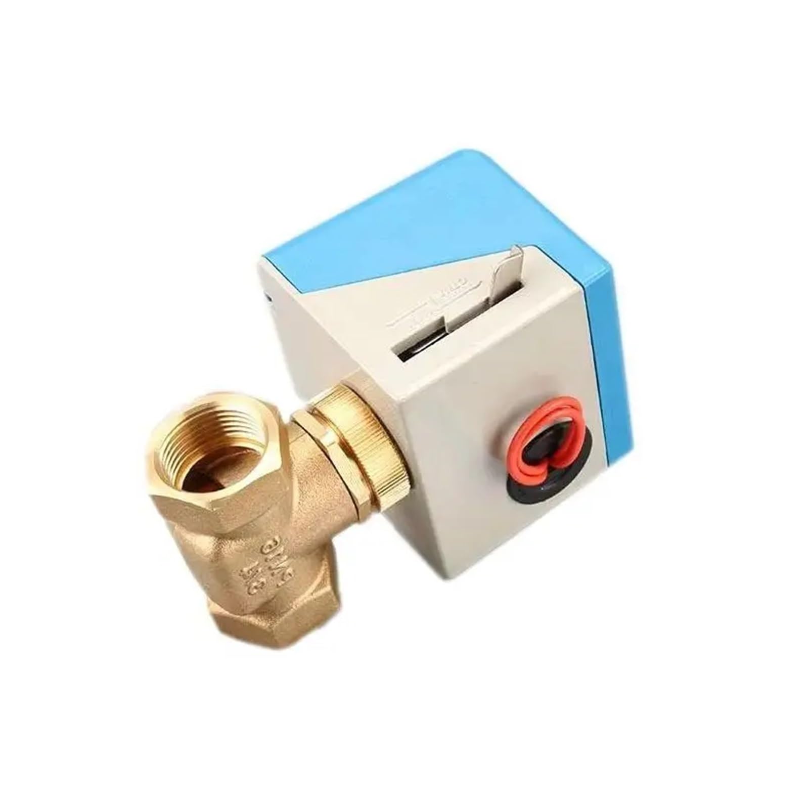 Elektrisches Absperrventil aus Messing, 1/2, 3/4, 1 Zoll, 2-adrig, AC 220 V, 2-Wege-Motorventil, Stück(3/4",220VAC)