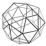 Xiuganpo Atmungsaktives Blumentopf-Pflanzgefäß aus Glas, Kerzenhalter für Hochzeiten, Sukkulenten, Langlebiger Blechriegel, 1073 G, 9,1 X 9,1 X 7,5 Zoll