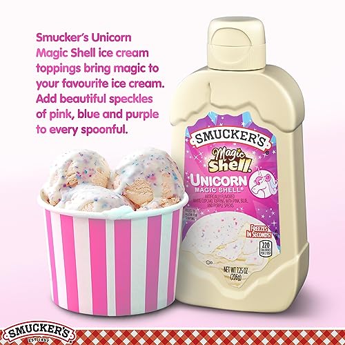 Smuckers Unicorn Magic Shell Smucker`s Topping Freezes In Seconds (1) 7.25 oz Bottle - image 2