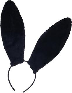 Bunny Ears Headband for Girls, Rabbit Bunny Costume Accessories, Easter Bunny Costume for Women Girls, Cosplay Gifts, Black Littryee