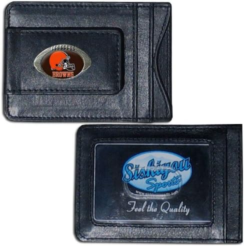 Siskiyou NFL Leather Money Clip Cardholder