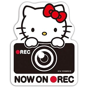 セイワ(SEIWA) 車用 後方サインステッカー ハローキティ B&G KT533 ドライブレコーダー録画 HELLO KITTY