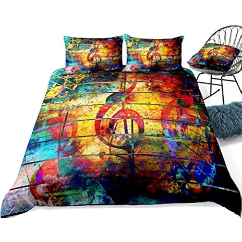Anwind Music Note Duvet Cover for All Ages Cover