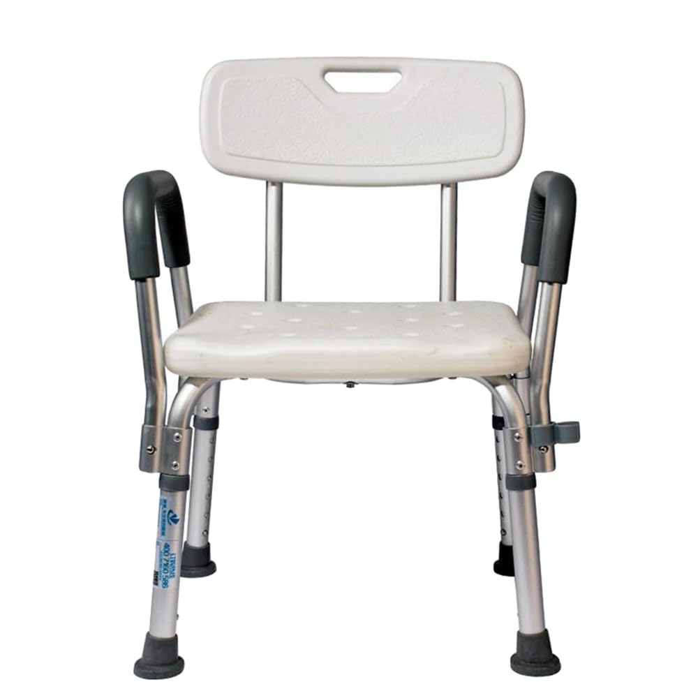 Chaise de douche pour personnes âgées et PMR avec pieds antidérapants