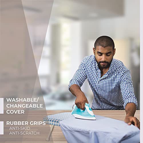 Bartnelli Tabletop Ironing Board Size 24X14 With Reinforced Steel Legs For Extra Stability, And Extra Layer Cover Padding For Smooth And Easy Ironing, Intelligent Locking System To Easily Fold Away #TOP4