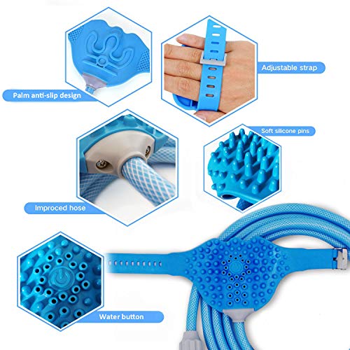 image for SIKSIN Pet Bathing Shower Sprayer Massage Scrubber in-One Carry, Adjus