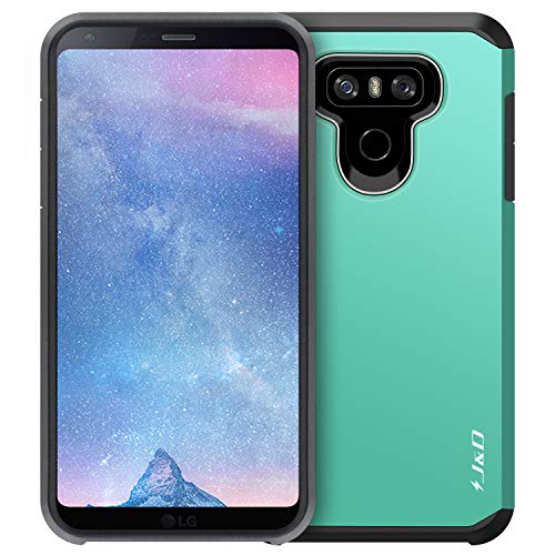 J&D Case Compatible For Lg G6 / Lg G6 Plus Case, Heavy Duty Dual Layer Hybrid Shock Proof Protective Rugged Bumper Case For Lg G6 Plus, Lg G6 Case, Mint #TOP2