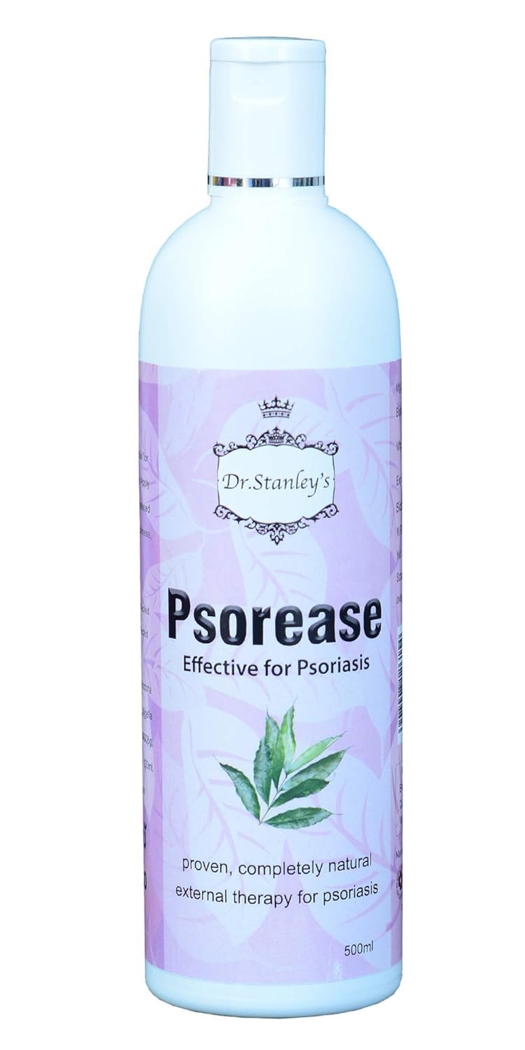 Dr.Stanley's Psorease Oil Effective Natural Wrightia Vetpalai Thailam Herbal Body Scalp Remedy (500ml)