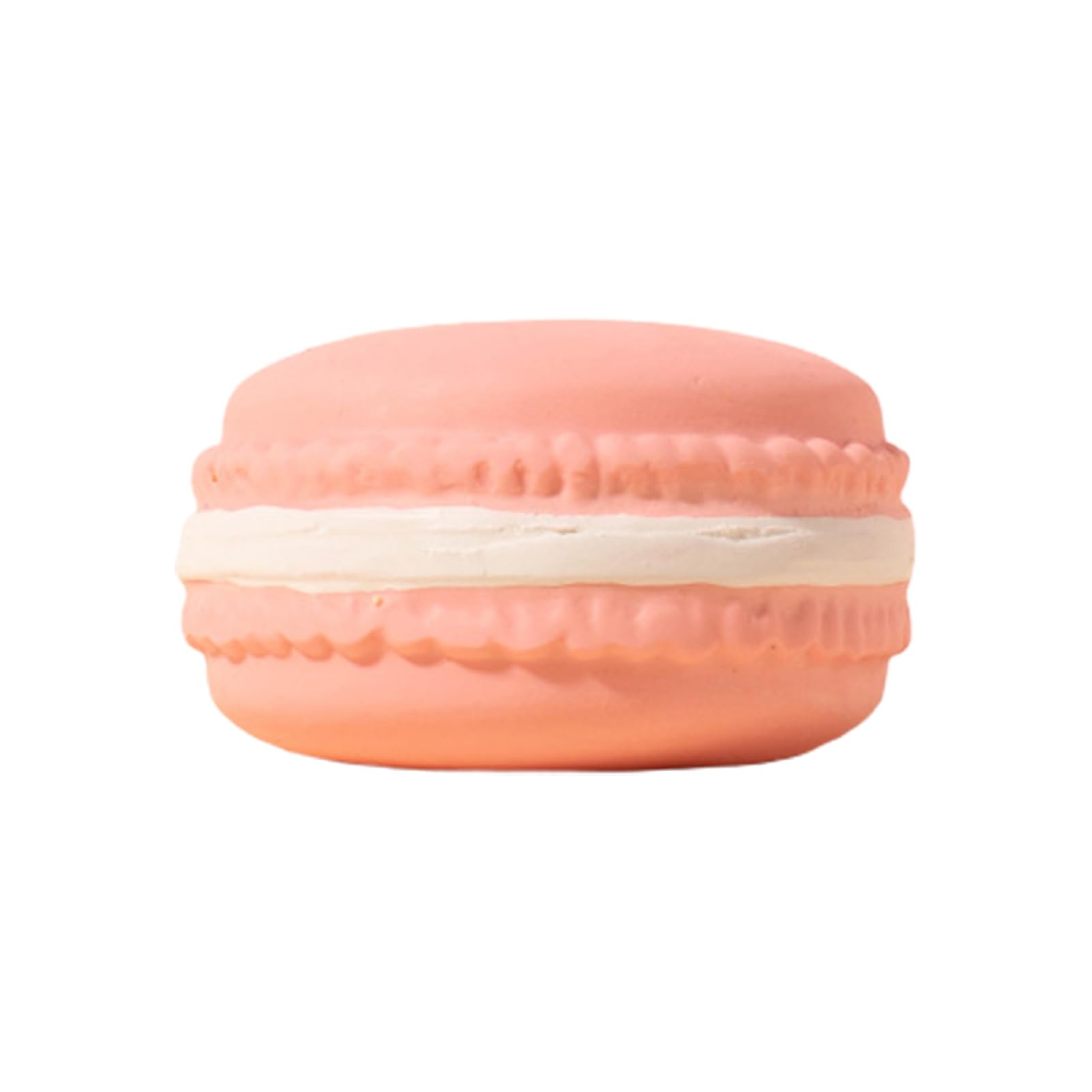 ulafbwur Dog Toy Dog Chew Toy Built-in Squeaker Simulation Biscuit Cake Bite-Resistant Latex Toy Exercise Training Interactive Soft