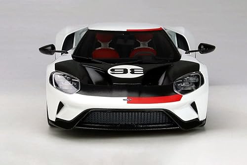 Miniatura 4 de GT Spirit 2021 Ford GT #98 1966 Daytona 24 horas Heritage Edition, blanco US037 - 118 escala resina modelo coche de juguete
