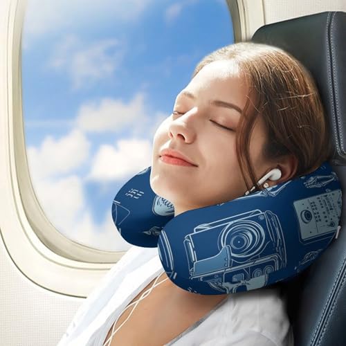 Almohada espuma viscoelástica tamaño único para viaje miniatura 3