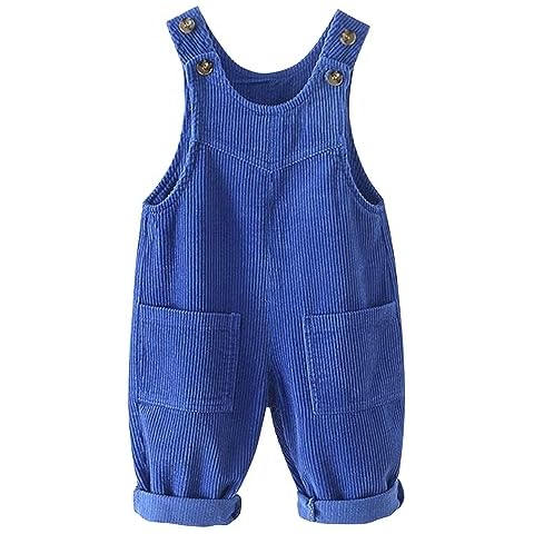 Baby Toddler Girls Boys Corduroy Bib Overalls Trousers Soft Suspender Pants One Piece Jumpsuit Playsuit Dungarees Cover