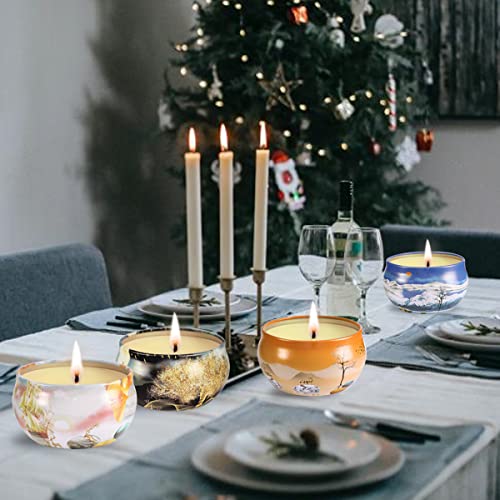 Jheng Scented Candles Gift Set Soy Wax Tin Candles, Natural Fragrance Candles For Stress Relief And Aromatherapy Candles - 16 X 2.5 Ounce #TOP2