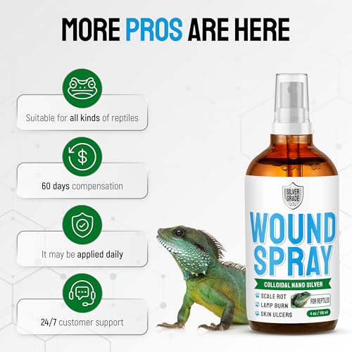 image for SILVER GRADE Reptile Wound Care Spray with Silver – for Wounds, Cuts