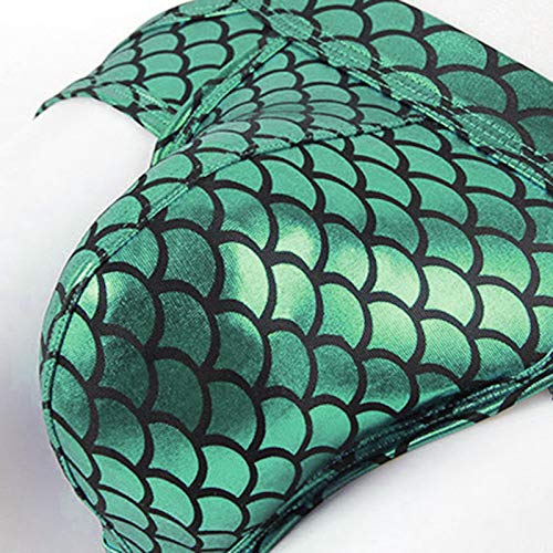 AGJGFM Men Shiny Fish Scale Print Briefs Sexy Low Waist Bulge Pouch Thongs Underpants Bikini Underwear, Medium4