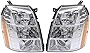 For Cadillac Escalade Headlight Assembly 2007 2008 2009 Driver and Passenger Side Pair/Set | HID | w/HID | 1st Design | GM2502291 + GM2503291 | 25897648 + 25897649
