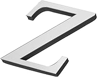 Vista 25 de PATIKIL Adhesivos de pared de acrílico 3D con letras A, autoadhesivas, para decoración del hogar, letrero artístico, para bricolaje, decoración