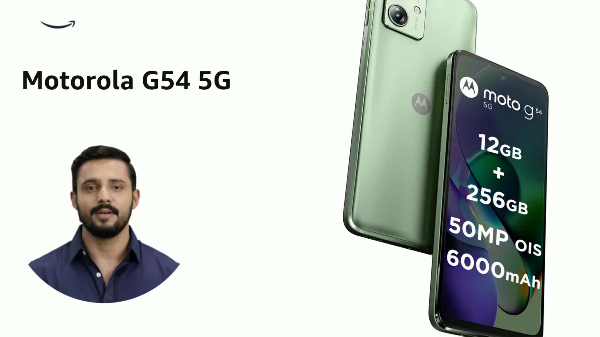 Motorola G54 5G (Mint Green, 12GB RAM, 256GB Storage)