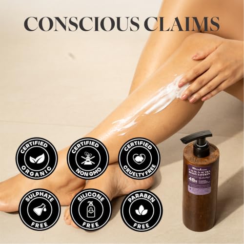 Image of Mintree Calm-A-Sutra Body Lotion, 48-Hour Hydration with Ceramides and Peptides, Lightweight, Non-Sticky Body Lotion for Men and Women, Helps Calm Body Acne and Protect from Pollution | All Skin Types | 200 ml