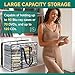 Philbinden DVD Storage Bags,Clear Plastic Bags with Handles for Storing Video Games, DVDs, Blu-Rays, CDs, Holds Up to 90 Bluray and 70 DVD Cases 120 CDs